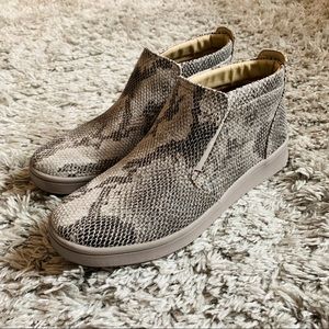 Mark Nason High Top Snakeskin Slip-on Sneakers 7